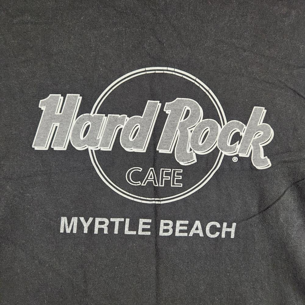 Vintage Hard Rock Cafe Shirt Mens XL Black Myrtle Beach Logo Graphic Souvenir